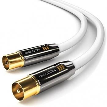 UltraHD 10 m Gold‑Plated Coaxial Antenna Cable