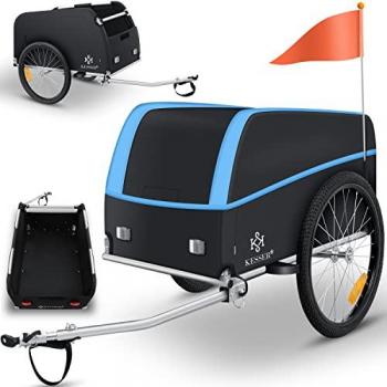 Remorque de Transport KESSER® pour Vélo 40kg avec Housse Anthracite