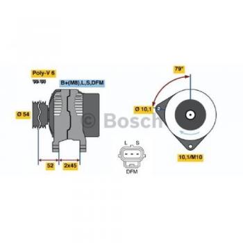 Bosch 4916 Alternator 150 A 14 V