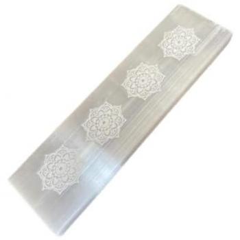 Mandala Selenite Power Plate (Flat) 15 cm