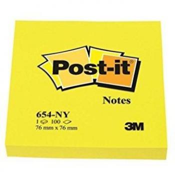 Post-it Haftnotizen Giallo Neon 76x76mm 100 Blatt