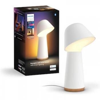 Philips Hue Bluetooth White & Color Ambiance Tischleuchte Twilight in Weiß und Natur 13,4W 1380lm