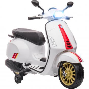 Moto Eléctrica Vespa para Niños con USB y Velocidad de 3 km/h