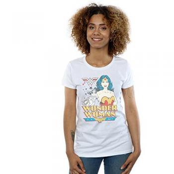 Wonder Woman Ladies Posing Cotton T-Shirt