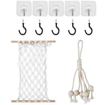 Rete Salvaspazio con Asta di Legno