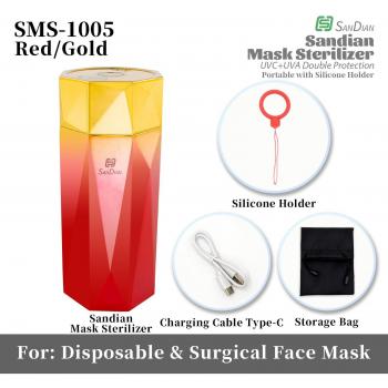 Rechargeable UVC+UVA Sterilization Case for Earrings and Rings