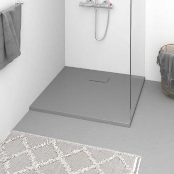 Receveur de douche gris SMC 90x80 cm