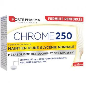 Forté Pharma Chrome 250 µg 30 unités – Boîte de 30 comprimés
