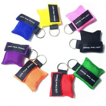 8pcs CPR Pocket Masks with Keychain Ring