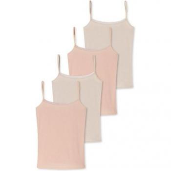 Schiesser Atmungsaktive Spaghetti Tops 4er Set