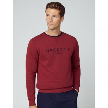 Hackett Men’s XL Heritage Cotton Sweater in Wine Shade