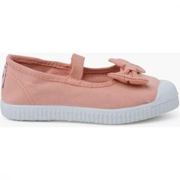 Zapatillas de niña Bailarina con cierre de elástico y lazo, de Pisamonas