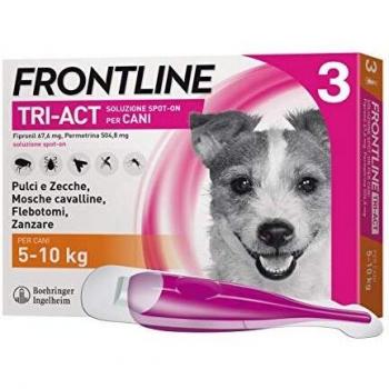 Frontline Tri-Act Soluzione Spot-On Cani 5-10 kg 3 Pipette Monodose