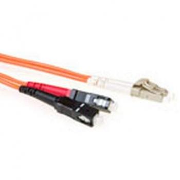 ACT 50/125 OM2 Faserpatchkabel 2m, Duplex mit LC und SC Steckern