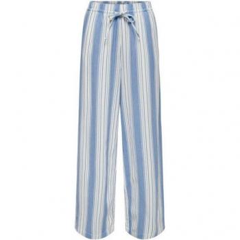 ONLY Leinenhose mit weitem Bein