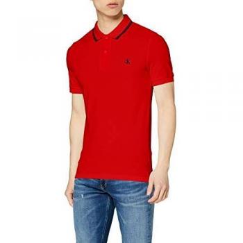 Polo Slim Calvin Klein Jeans CK, Rouge (Fiery Red Xa7)