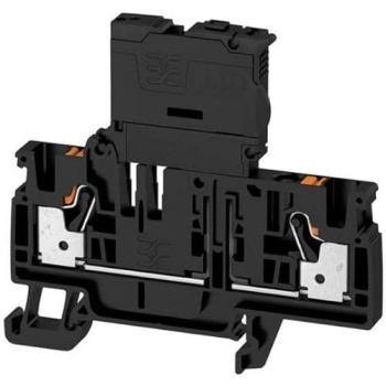 Weidmüller 2429870000 Sicherungsreihenklemme 6,10 mm (schwarz) mit Zugfeder – 50 Stück
