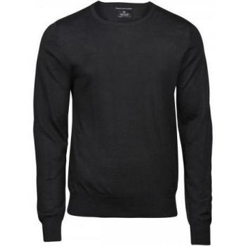 Polo de lana merino cuello redondo para hombre