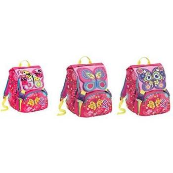 Zaino SchoolPack Seven 3‑Zip Rosso con Astuccio