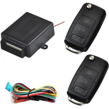 12V Car Alarm System with Automatic Door Locking and Remote Control