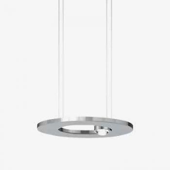 LED-Hängeleuchte Passepartout 25 von Cini & Nils in verchromtem Design und Sopranatavolum-Farbgebung