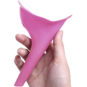 Travel-Friendly Women’s Urinal – Reusable Silicone Stand