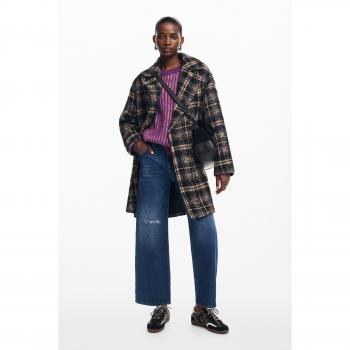 Cappotto corto a quadri Desigual