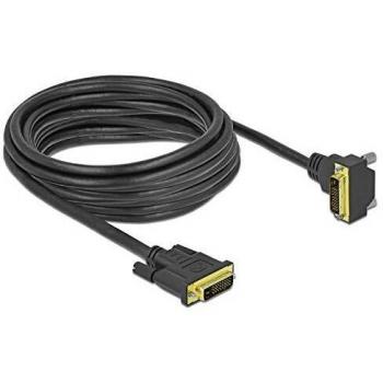 DELOCK 85896 5 Meter Dual‑Link DVI Cable (Angled)