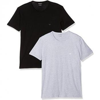 Emporio Armani Men's 2-Pack Crew Neck Cotton T-Shirts