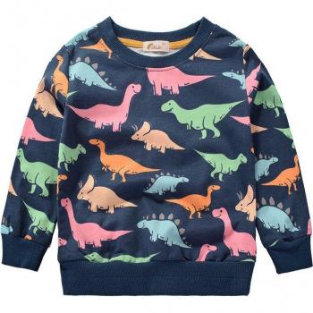 Sudadera de algodón con capucha de dinosaurio