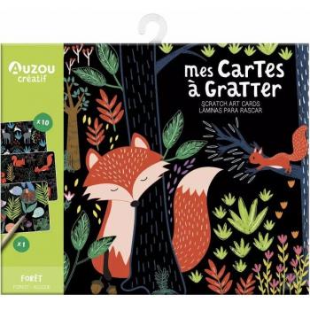 Carte à gratter Mes cartes à gratter Forêt NE Auzou