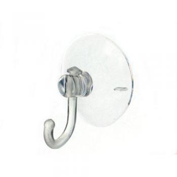 Clear Plastic Suction Hooks 45mm (Pack of 500)