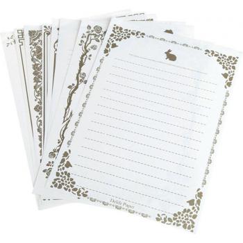 8 hojas de papel estilo retro y vintage, set completo
