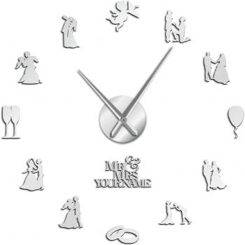 Recién Nacido Tiempo: Reloj Pared Adhesivo y Juguete