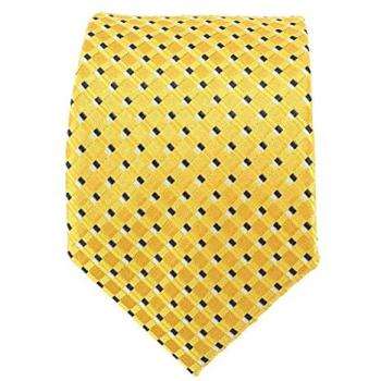 Cravate élégante à pois jaune CLJ