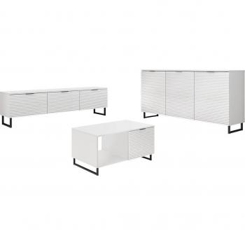 Sarasota M106 Set Lavoro in Truciolare Laminato – Bianco