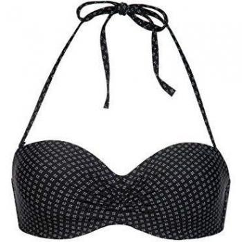 Protest Damen BCUP Bandeau‑Top für Bikini, Mighty MM, Schwarz, XS 34 – Modisches Beachwear-Style