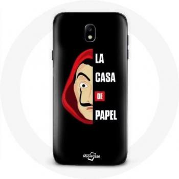 Custodia Samsung Galaxy J3 2017 Casa de Papel Logo & Maschera