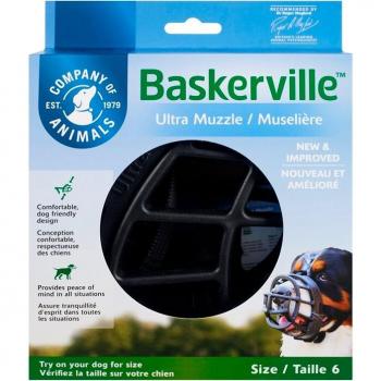 Muselière de confinement « Baskerville Ultra » – Noir, Thermo‑caoutchouc – 6