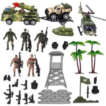 Frontline Fury: 33‑Piece Combat Unit Playset