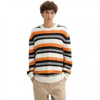 TOM TAILOR Gestreifter Strickpullover