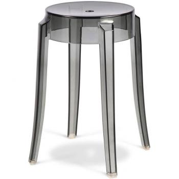 Victoria Queen 47cm Clear Industrial Bar Stool