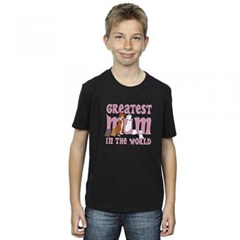T-shirt Garçon Disney Les Aristochats Maman Exceptionnelle 12-13 noir