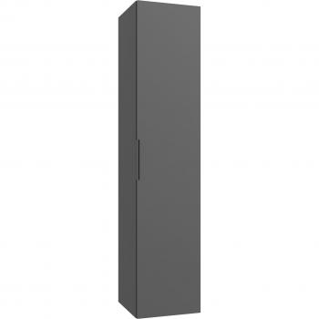 WELLTIME Ahus Hochschrank – grauer Graphit, 35 cm breit, 160 cm hoch, 35 cm tief, mit Soft‑Close, FSC-zertifiziert