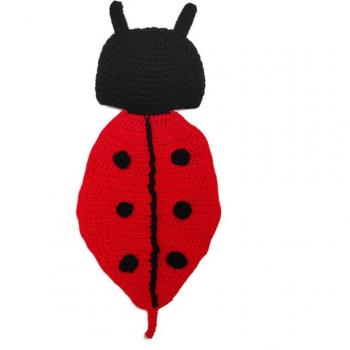 Crochet Ladybug Hat for Newborn Photography