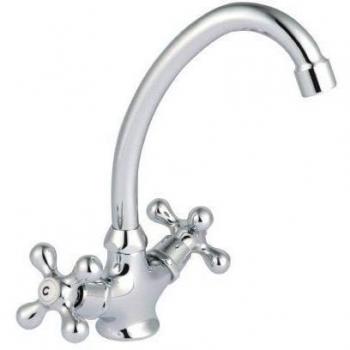 Robinet de Cuisine à Double Croix