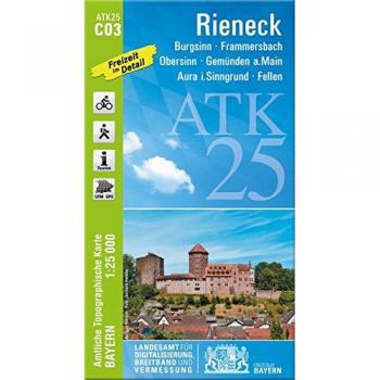 Rieck 1 : 25 000 ATK C03: Burgsinn, Frammersbach, Obersinn, Gemünden a.Main, Aura i.Sinngrund, Fellen, Spessart