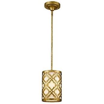 Elstead Lighting Arabella Mini Pendant Lamp 1 Luce Duo-mount Acciaio Oro Anticato E27
