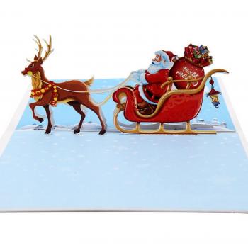 Merry Christmas 3D Pop-Up Tree Greeting Card