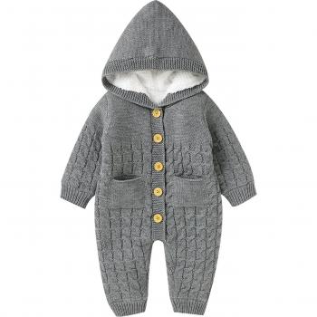 Warm Infant Cable Knit Romper